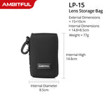 NUEVO AMBITFUL Bolsa para lentes de cámara Bolsa con cordón con tamaño S M L XL para Canon Sony Nikon DSLR Estuche para lentes de cámara con gancho