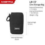 NUEVO AMBITFUL Bolsa para lentes de cámara Bolsa con cordón con tamaño S M L XL para Canon Sony Nikon DSLR Estuche para lentes de cámara con gancho