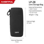 NUEVO AMBITFUL Bolsa para lentes de cámara Bolsa con cordón con tamaño S M L XL para Canon Sony Nikon DSLR Estuche para lentes de cámara con gancho