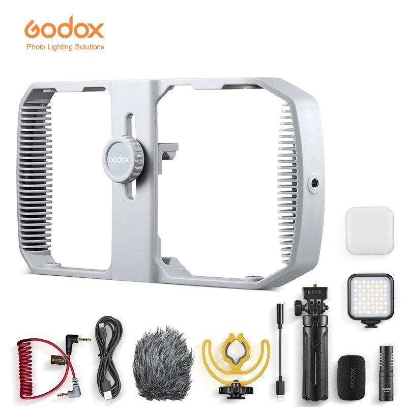 Godox VSS-R01 Mobile phone rabbit cage Case Cage with Cold Shoe and 1/4 Screw for Mobile Phone Photography Vlog Video