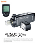 Godox AD200 200Ws TTL GN60 HSS Flash Built-in 2.4G Wireless and Xpro-C/N/F/S/O/P Transmitter for Canon Nikon Fuji Sony Olympus