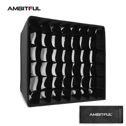 AMBITFUL LEDP60C LED Video Soft Light Diffuser Honeycomb Grid Softbox (Softbox Only)