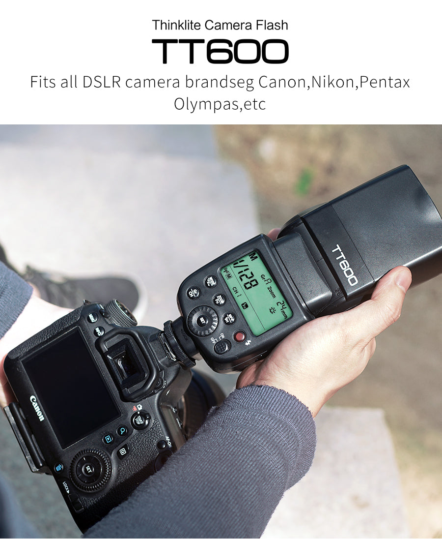 Godox TT600 2.4G Wireless Camera Flash Speedlite + X1T-C/N/F Transmitter Wireless Flash Trigger for Canon Nikon Fujifilm Olympus