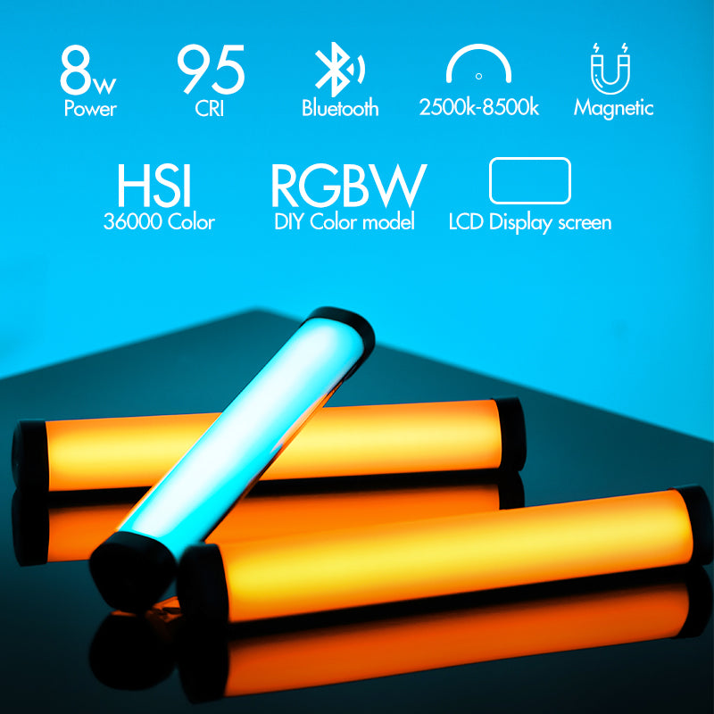 AMBITFUL A2 PRO - Luz de tubo RGB a todo color, kit de luz de tubo RGB AMBITFUL A2 PRO - Luz de tubo RGB a todo color, kit de luz de tubo RGB