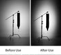 AMBITFUL 88*17*17cm Speedlite Beehive Honeycomb Grid Strip Inner Silver Softbox