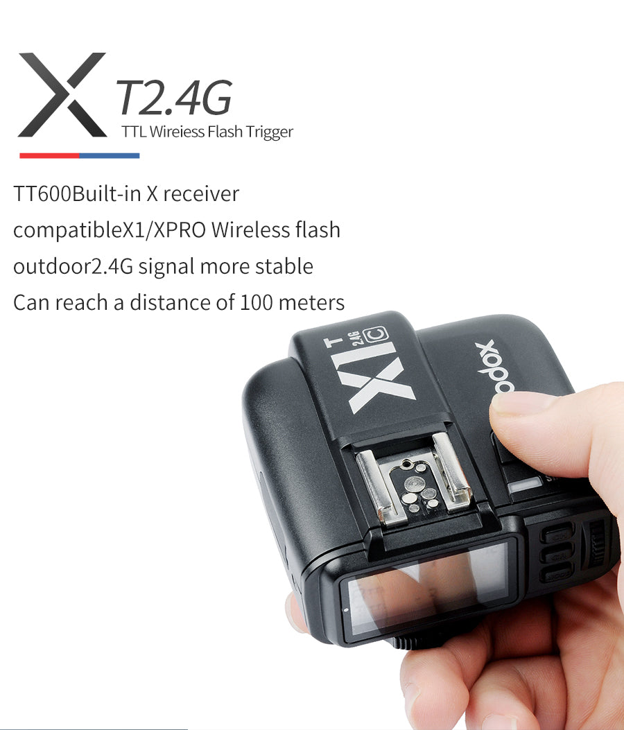 Godox TT600 2.4G Wireless GN60 Master/Slave Camera Flash Speedlite for Canon Nikon Sony Pentax Olympus Fuji Lumix