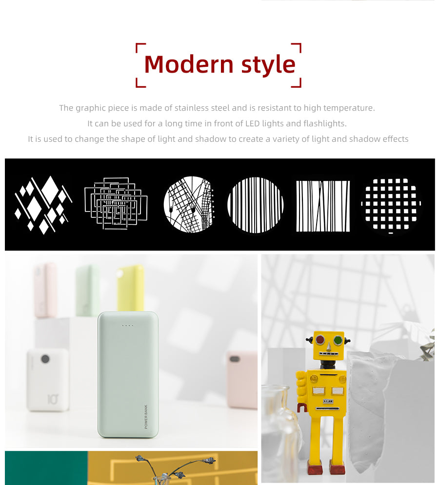 AMBITFUL AL-16 Focalize Conical Snoots Light Shadow Template Modeling Piece with Chinese Modern Window Pastoral Style