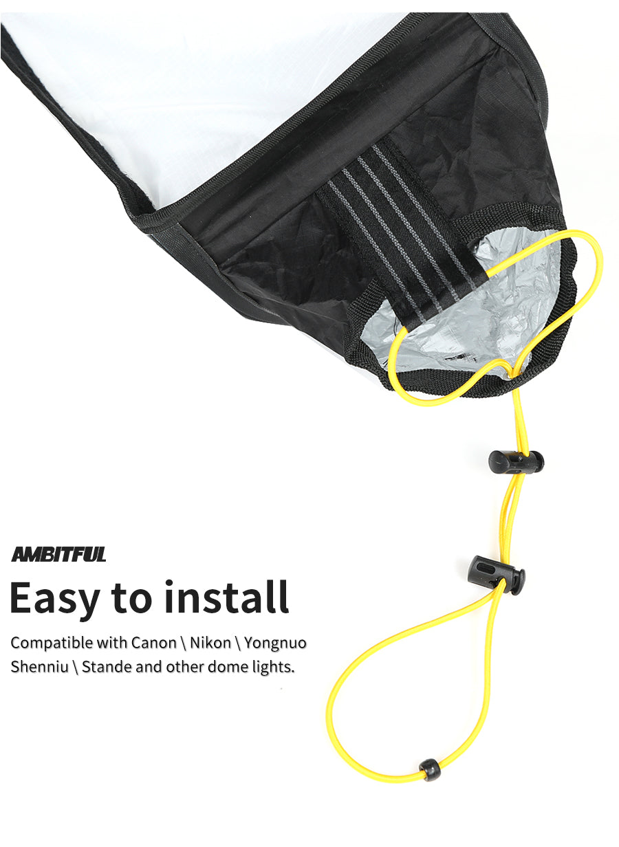AMBITFUL 88*17*17cm Speedlite Beehive Honeycomb Grid Strip Inner Silver Softbox