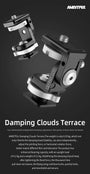 AMBITFUL protable 360 Paranomic Hot Shoe ballhead Monitor Base Mount Bracket Holder Universal for DSLR Cameras LED Video Lights