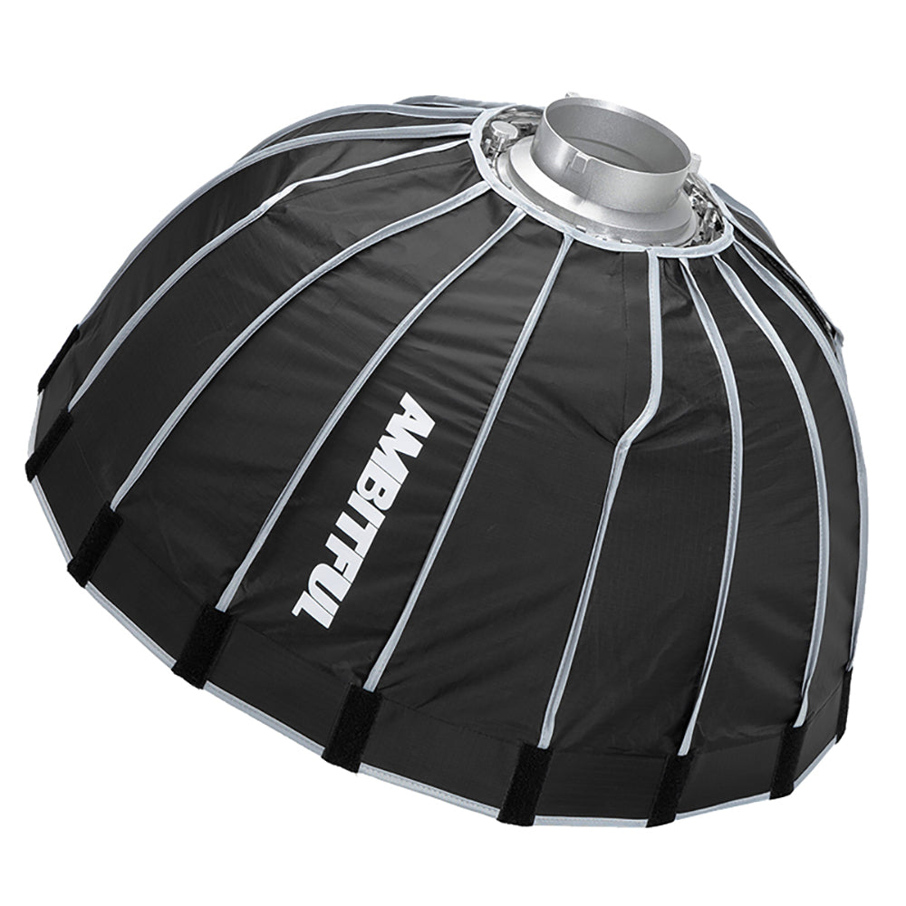 AMBITFUL Portable P60 60CM Quickly Fast Installation Deep Parabolic Softbox + Honeycomb Grid for Bowens Profoto Elinchrom Flash