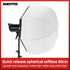 AMBITFUL 80cm 31.5" Lantern Foldable Quick-install Portable Round Shape Softbox Light for Bowens Profoto Elinchrom Studio Flash