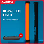AMBITFUL BL-240 Pavo Tube Light RGB Color Photography Light Handheld Light Stick Remote Control for Photos Video Movie Vlog