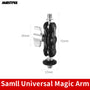 AMBITFUL Adjustable Universal Magic Arm with Small Ballhead for Camera Monitor / LED Light Support with 1/4 Screw