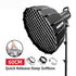AMBITFUL Portable P60 60CM Quickly Fast Installation Deep Parabolic Softbox + Honeycomb Grid for Bowens Profoto Elinchrom Flash