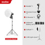 Godox ML60Bi ML60 Bi 60W Bi-Color LED Light Silent Mode Portable Brightness Adjustment Support Li-ion Outdoor LED Light
