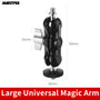 AMBITFUL Adjustable Universal Magic Arm with Small Ballhead for Camera Monitor / LED Light Support with 1/4 Screw