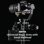 AMBITFUL Adjustable Universal Magic Arm with Small Ballhead for Camera Monitor / LED Light Support with 1/4 Screw