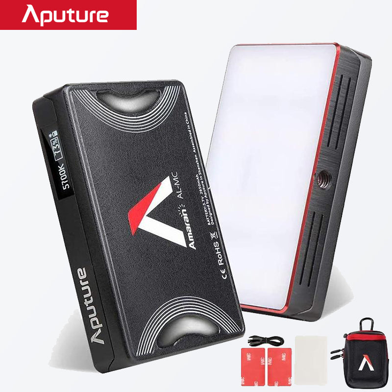 Aputure AL MC RGBWW LED Film Light 3200K-6500K Photography Lighting CCT Control AL-MC Mini RGB Light Video Sidus Link App