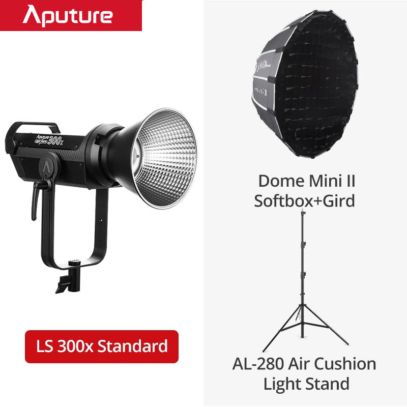 Aputure LS 300X Bi-Color 2700K-6500K tunable White Point Bowens mount V-mount plante compatible with Sidus Link App