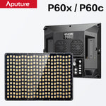 Aputure Amaran P60c RGBWW Full-color P60x Bi-color LED Panel Photography Light 2500K-7500K Suitable Sidus Link App
