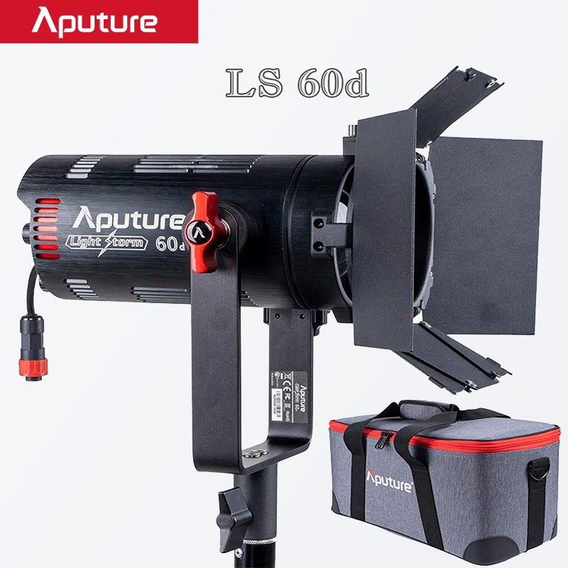 Aputure Light Storm 60D 60W Photography Lighting Daylight-Balanced Adjustable LED Video Light IP54 APP Control with Barn Doors
