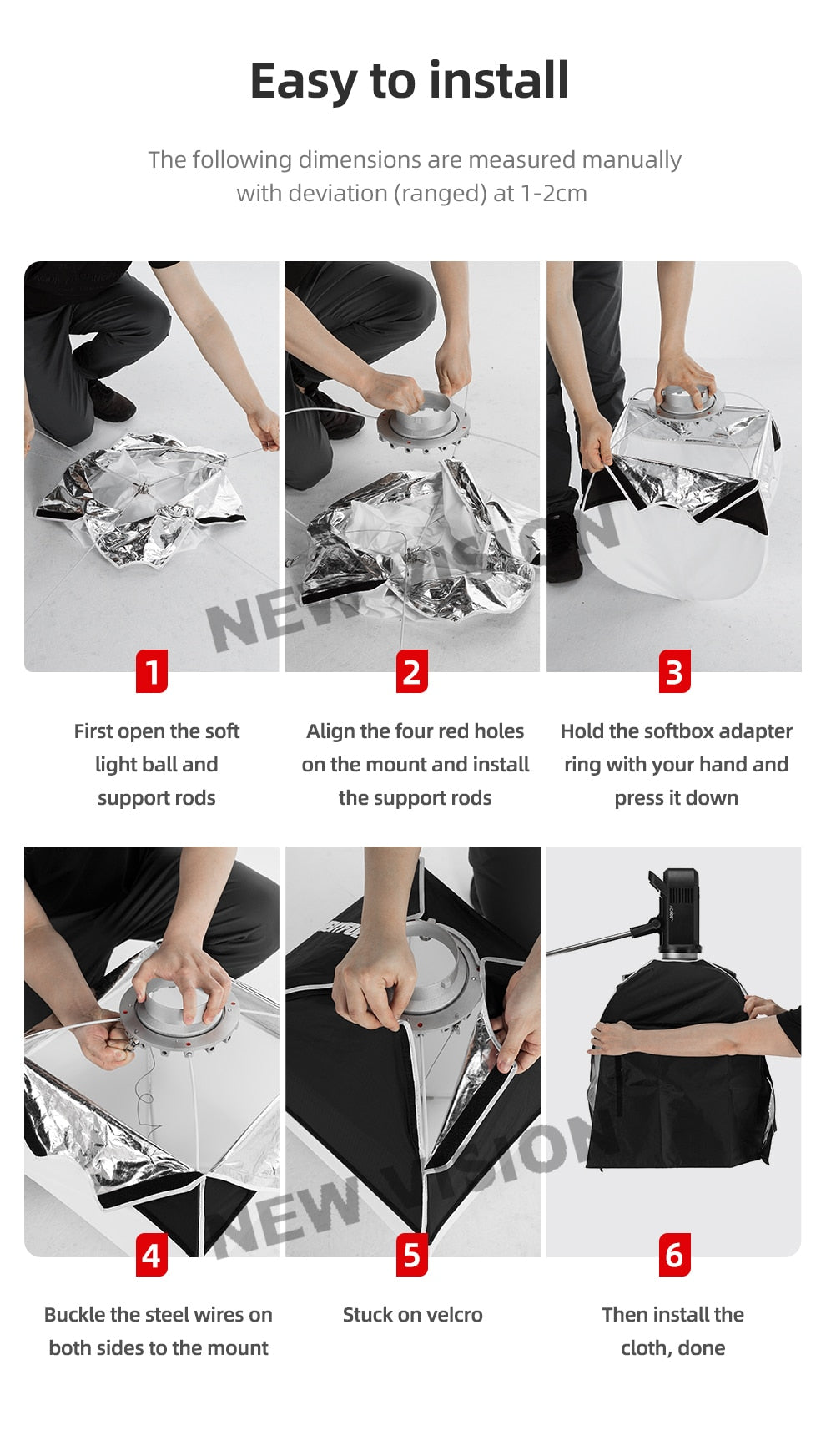 AMBITFUL 60cm Collapsible Sphere Softbox Paper Lantern Ball Shape Globe Diffuser for Bowens Elinchrom Prodoto Mount Studio Flash