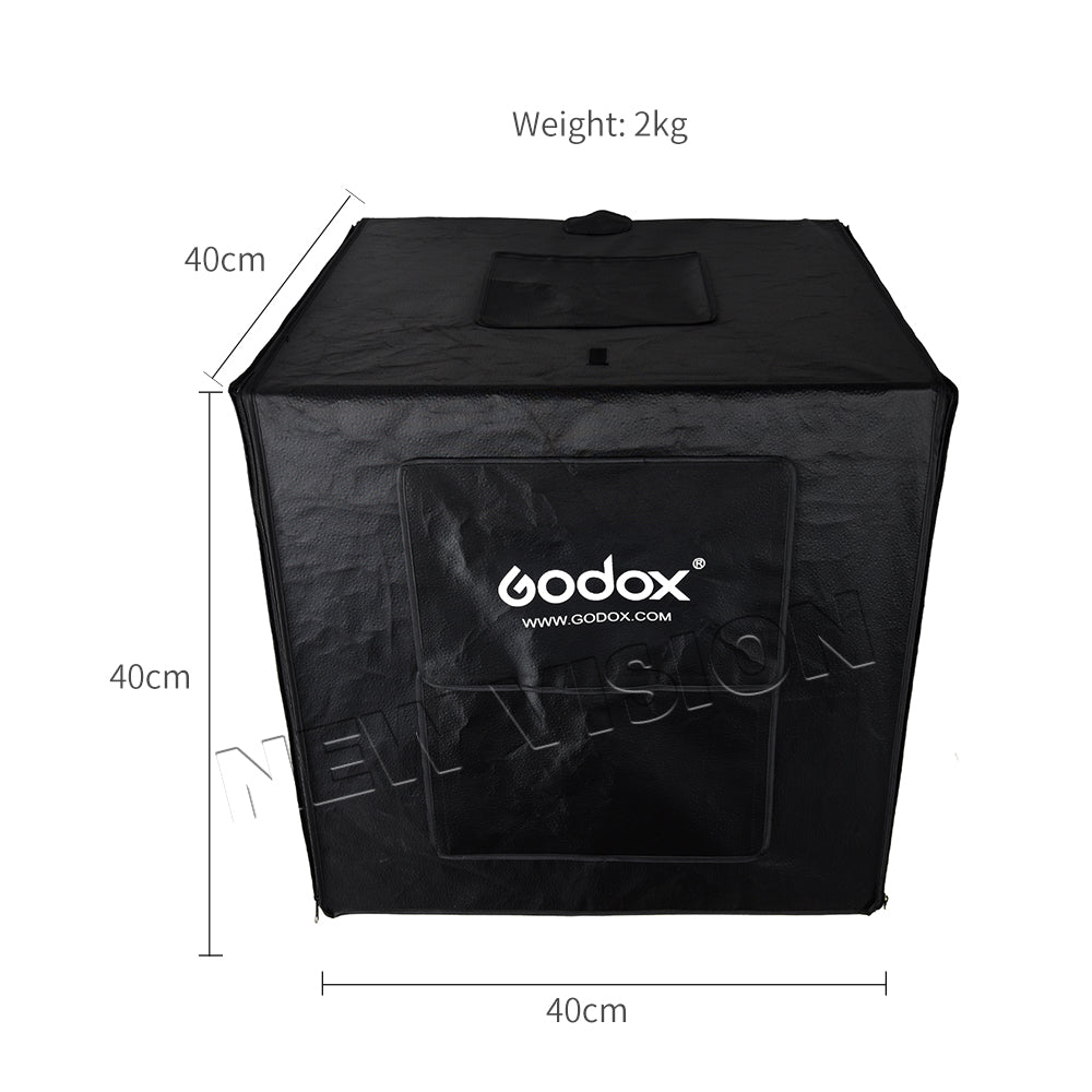 Godox LSD40 40*40cm 40W LED Photo Studio Softbox Light Tent SoftBox +AC Adapter +PVC Backgrounds for Phone DSLR Shooting Product