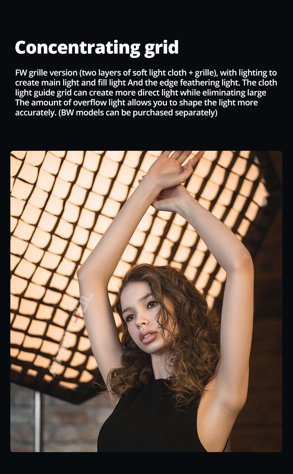 AMBITFUL  60 x 90cm Softbox with Honeycomb Grid