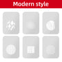 AMBITFUL AL-16 Focalize Conical Snoots Light Shadow Template Modeling Piece with Chinese Modern Window Pastoral Style