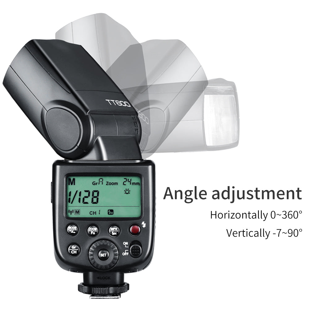 Godox TT600x3 Built-in Receive Camera Flash Speedlite with Xpro Transmitter for for Canon Nikon Sony Fuji Olympus Pentax Camera
