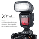 Godox 2x TT600 2.4G Wireless GN60 Master/Slave Camera Flash Speedlite with Xpro Trigger for Canon Nikon Sony Pentax Olympus Fuji