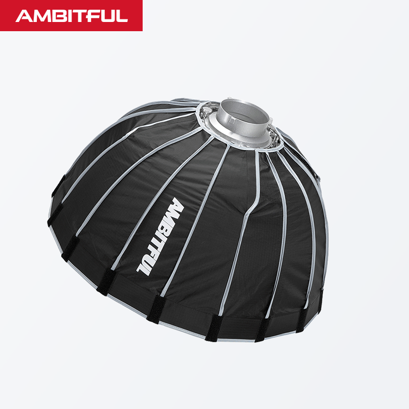 AMBITFUL Portable P60 60CM Quickly Fast Installation Deep Parabolic Softbox + Honeycomb Grid for Bowens Profoto Elinchrom Flash