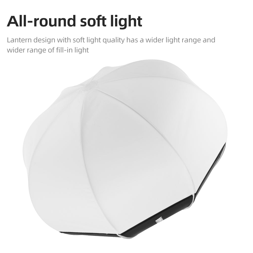 AMBITFUL 80cm 31.5" Lantern Foldable Quick-install Portable Round Shape Softbox Light for Bowens Profoto Elinchrom Studio Flash