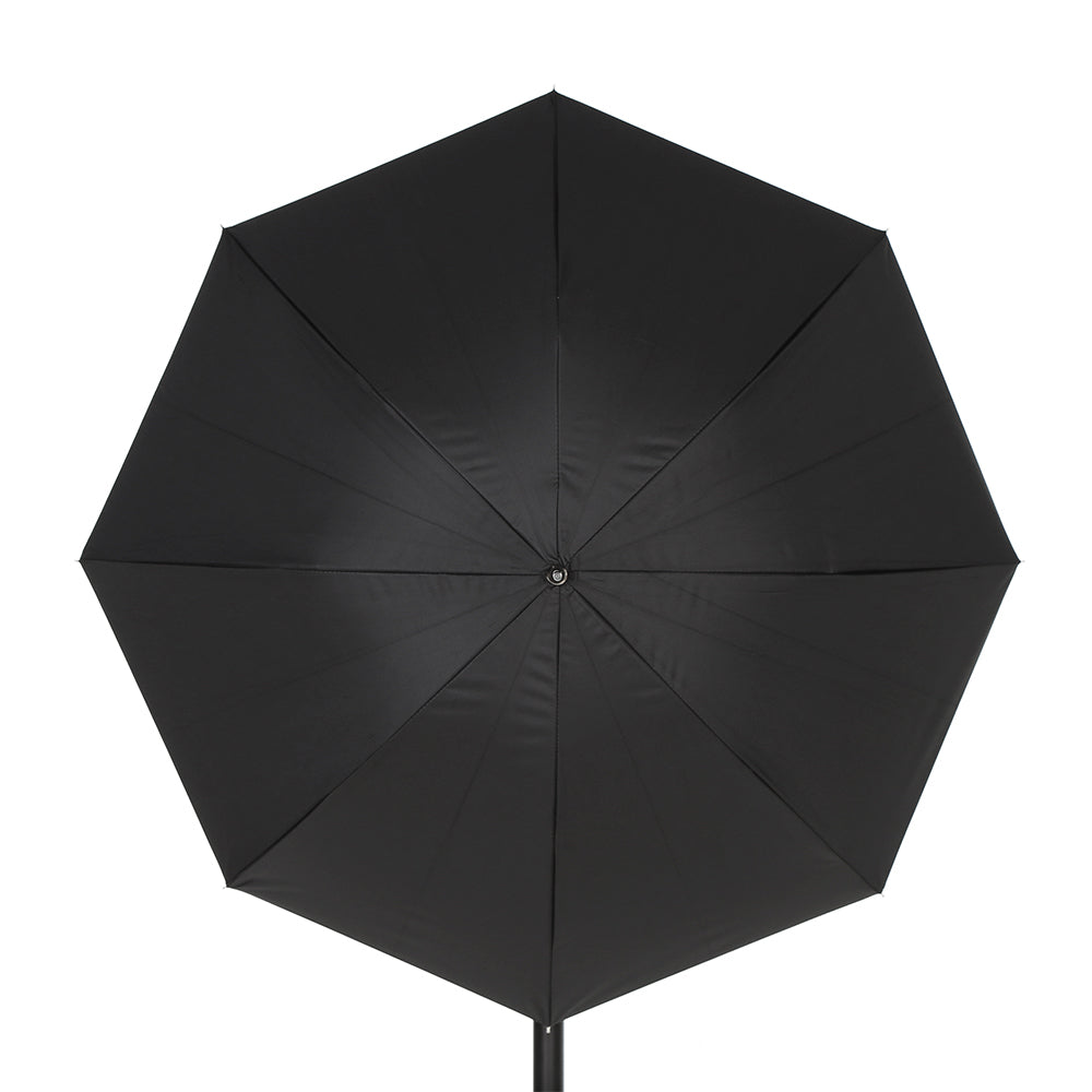 AMBITFUL 34" 86cm Black Silver Reflector Reflective Umbrella Stainless Steel Metal Bracket with Carry Bag for Photography Studio