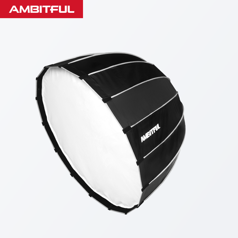 AMBITFUL P90 90CM Quickly Release Parabolic Deep Softbox + Honeycomb Grid