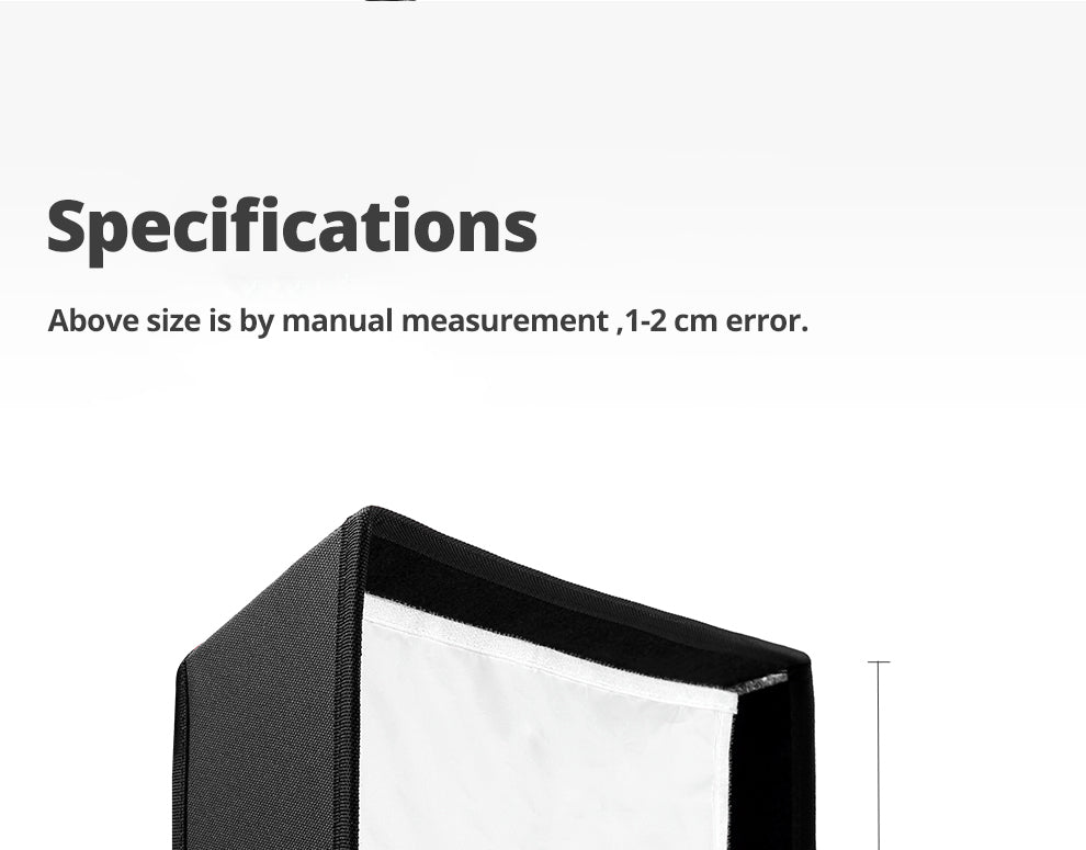 AMBITFUL LEDP60C LED Video Soft Light Diffuser Honeycomb Grid Softbox (Softbox Only)
