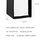 AMBITFUL LEDP60C LED Video Soft Light Diffuser Honeycomb Grid Softbox (Softbox Only)
