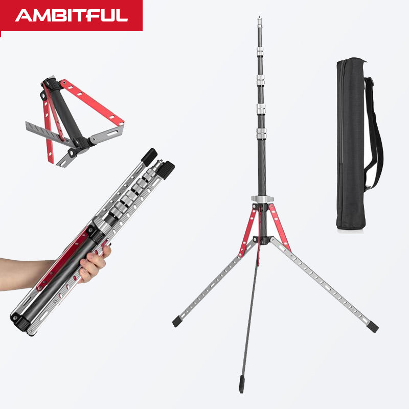 Carbon Fiber Bracket Camera Tripod With 1/4 Screw Head Light Stand for LED Video Light Studio Softbox Flash Umbrellas Reflector