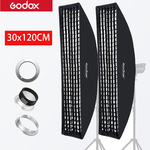 2PCS Godox  30 x 120cm Strip Softbox