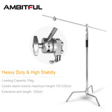 C Stand Stainless Steel Century Foldable Light Stand Tripod Magic Leg Photography C-Stand For Spot Light,Softbox,Photo Studio