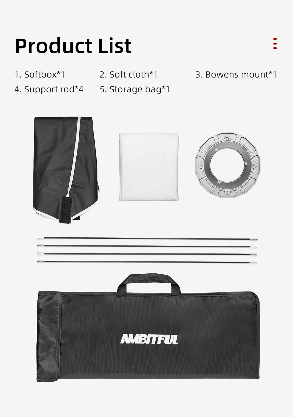 AMBITFUL  60 x 90cm Softbox