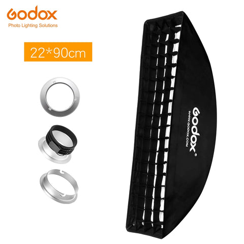Godox 9"x 35" 22x90cm Honeycomb Grid Softbox for Photo Strobe Studio Flash Softbox for Bowens Profoto Elinchrom Mount