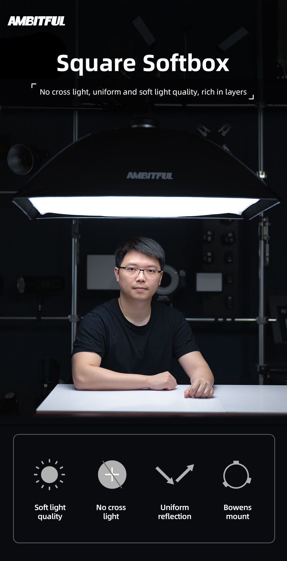 AMBITFUL  60 x 90cm Softbox