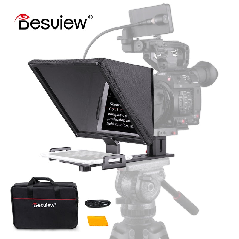 Besview Bestview T12 Teleprompter for 11 inch Mobile Phone Tablet PC SLR Camera Portable Live Broadcast Equipment Mobile