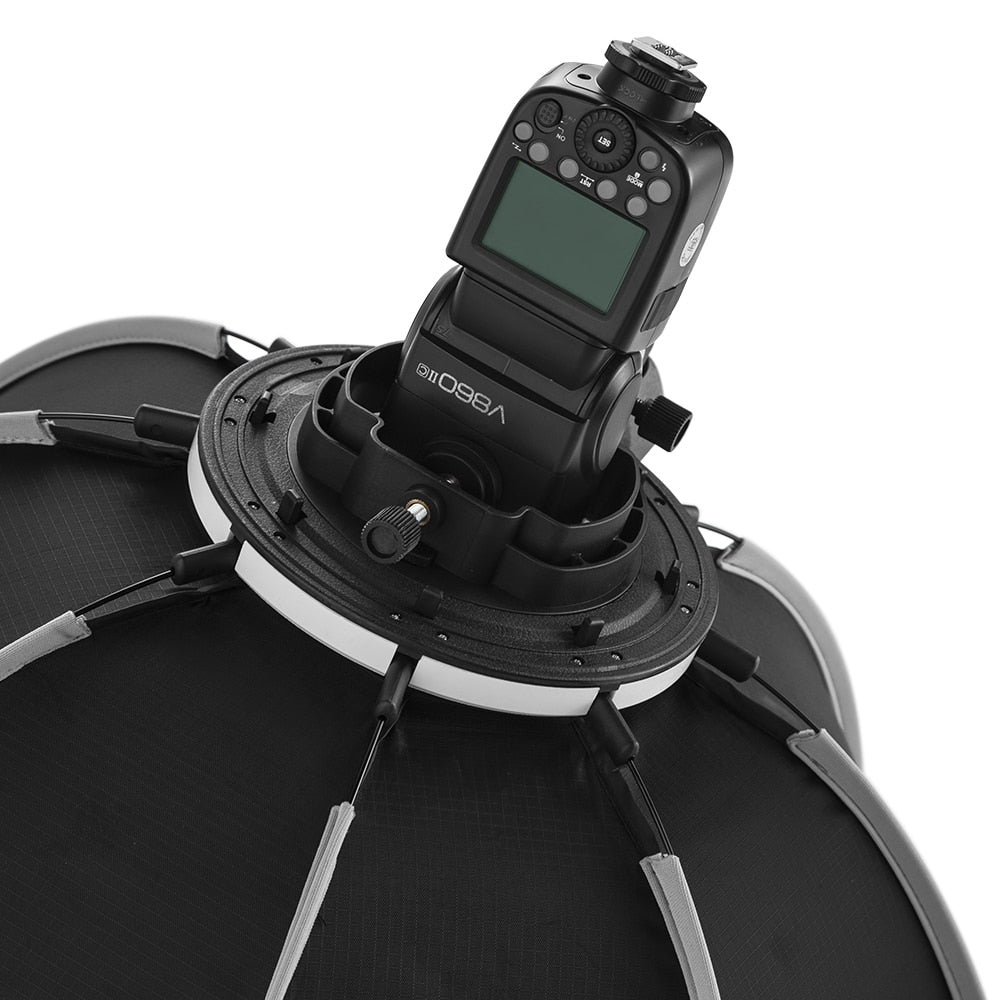 TRIOPO 55cm 65cm 90cm 120cm Foldable Octagon Softbox Bracket Mount Soft box Handle for Godox Yongnuo Speedlite Flash Light