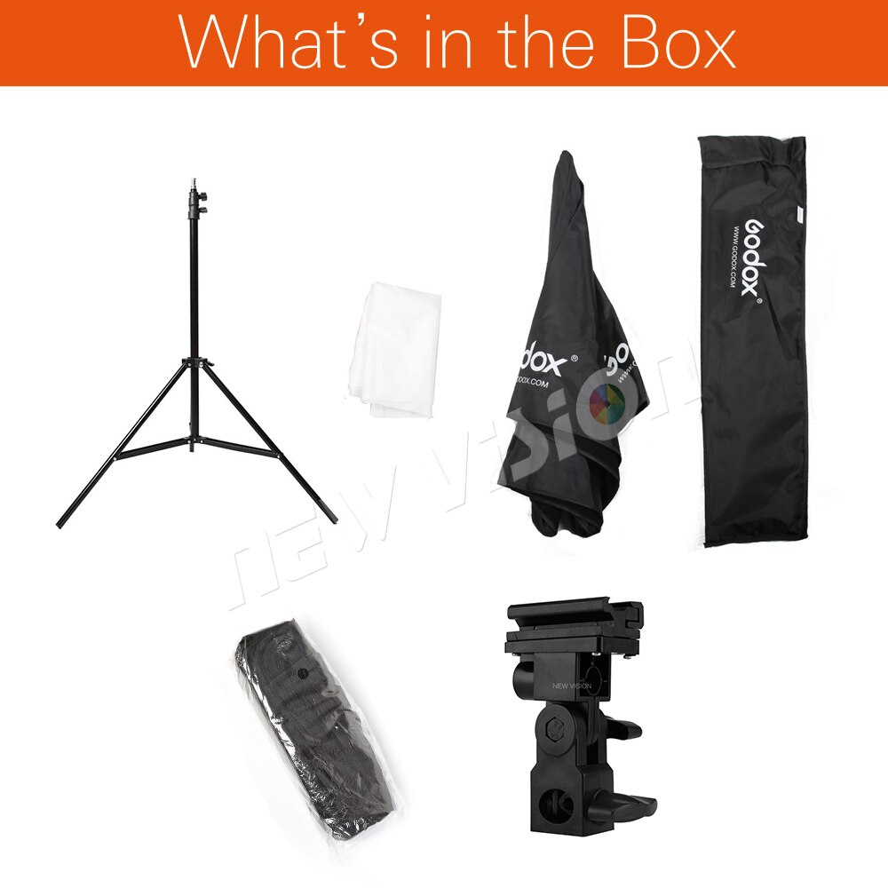 Godox Portable 80cm 32" Octagon Umbrella Softbox with Honeycomb Grid,Light Stand,Hot Shoe Holder Bracket for Flash Speedlight