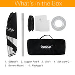 Godox 9"x 35" 22x90cm Honeycomb Grid Softbox for Photo Strobe Studio Flash Softbox for Bowens Profoto Elinchrom Mount