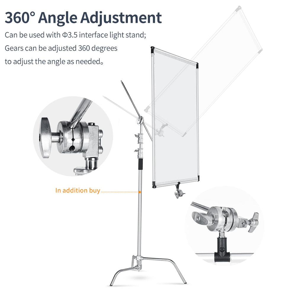 60 x 90cm 27in * 35in Sun Scrim Large 5in1 Black Silver Gold White Diffuser Reflector Aluminum Alloy Frame for Photography