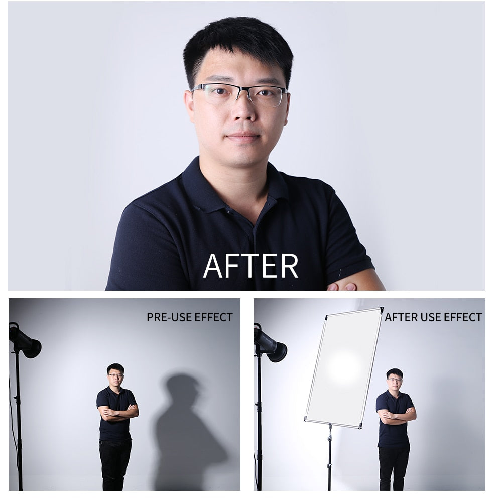 60 x 90cm 27in * 35in Sun Scrim Large 5in1 Black Silver Gold White Diffuser Reflector Aluminum Alloy Frame for Photography