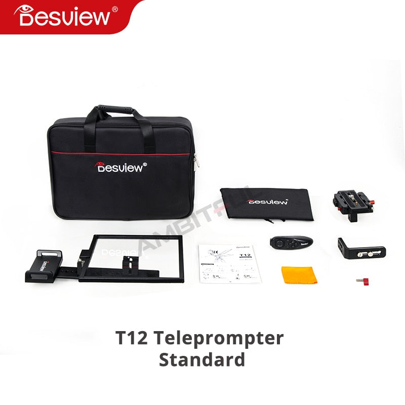 Besview Bestview T12 Teleprompter for 11 inch Mobile Phone Tablet PC SLR Camera Portable Live Broadcast Equipment Mobile